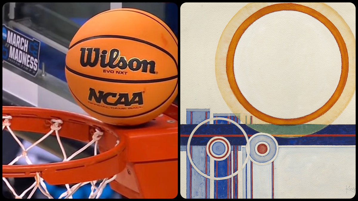 ArtButSports's tweet photo. Cercle orangé, by František Kupka, 1945-46, 📸 via @ContextFreeCBB https://t.co/NhASSjI51i