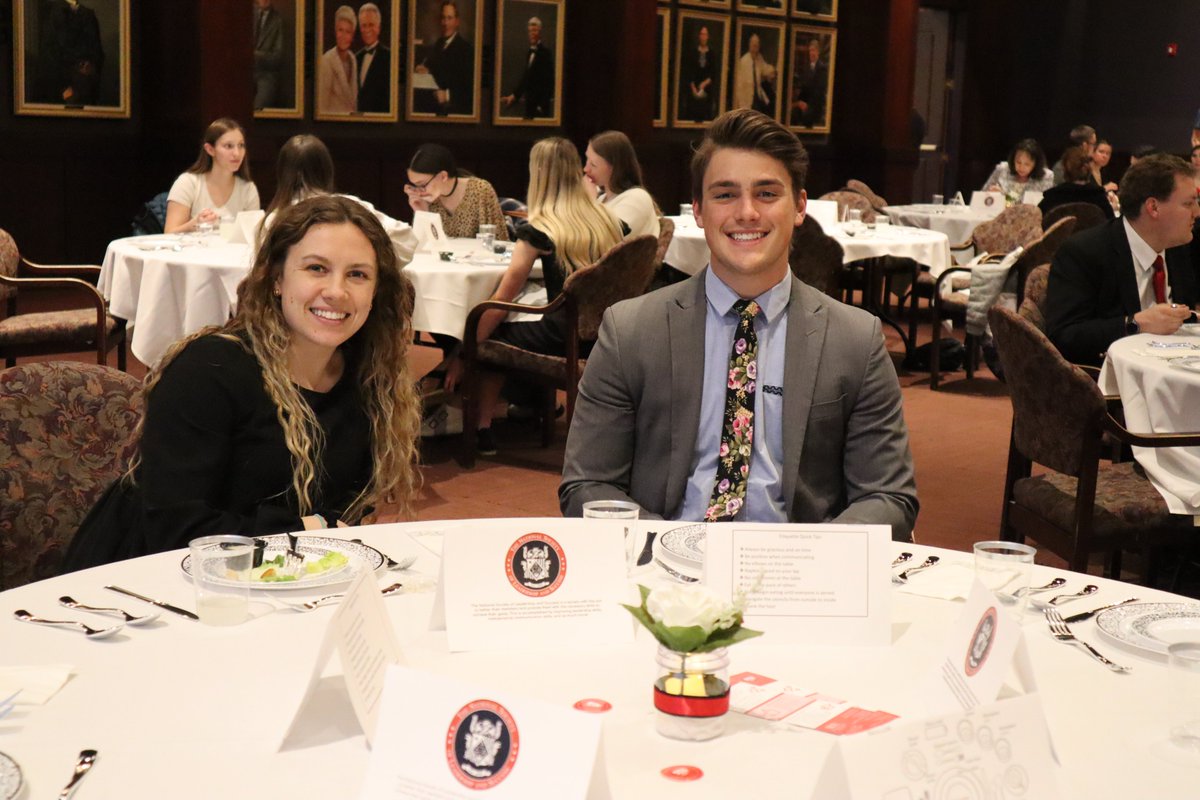 suuhonors's tweet photo. A huge THANK YOU to the SUU National Society of Leadership and Success for including us in their Etiquette Dinner event on March 16th! We had fun learning and enjoying a formal) dinner together!
To see more pictures of this event, visit our SUU Honors Program Facebook page. :) https://t.co/oww4Iwm99w