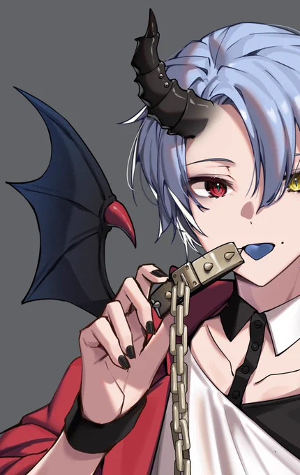 動画用にいつもと違う塗りしたやつ印象違ってたのしい(灬╹ω╹灬) 