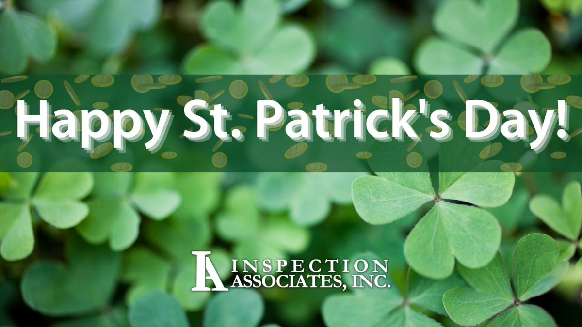InspeCT360_'s tweet photo. We see green every day here at #InspectionAssociates but especially today. Happy St. Patrick's day!
#InspectionAssociates #Quality #ConstructionInspection #InspectionSolutions #IntegritySolutions #SafetyServices #OilandGas #ProjectManagement #Pipeline #StPatricksDay https://t.co/InLeqCHOrt
