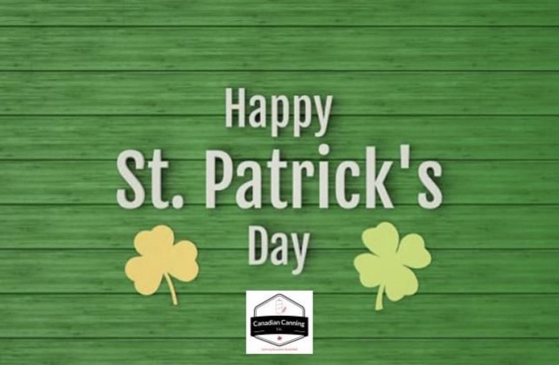 Raise a can to St. Patty's Day with Canadian Canning! Wishing you a day filled with good fortune and great beer.

#stpatricksday #canadiancanning #beer #rtd #cider #ipa #lager #pilsner #coldbrew #packaging