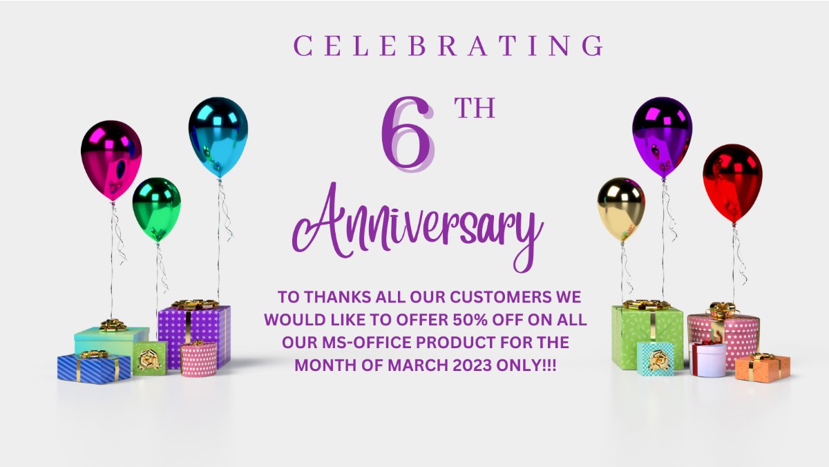 ecommerceakl's tweet photo. Celebrating 6th Anniversary!!! - https://t.co/FmQXOhHEA4 https://t.co/zdRPmiLmEi