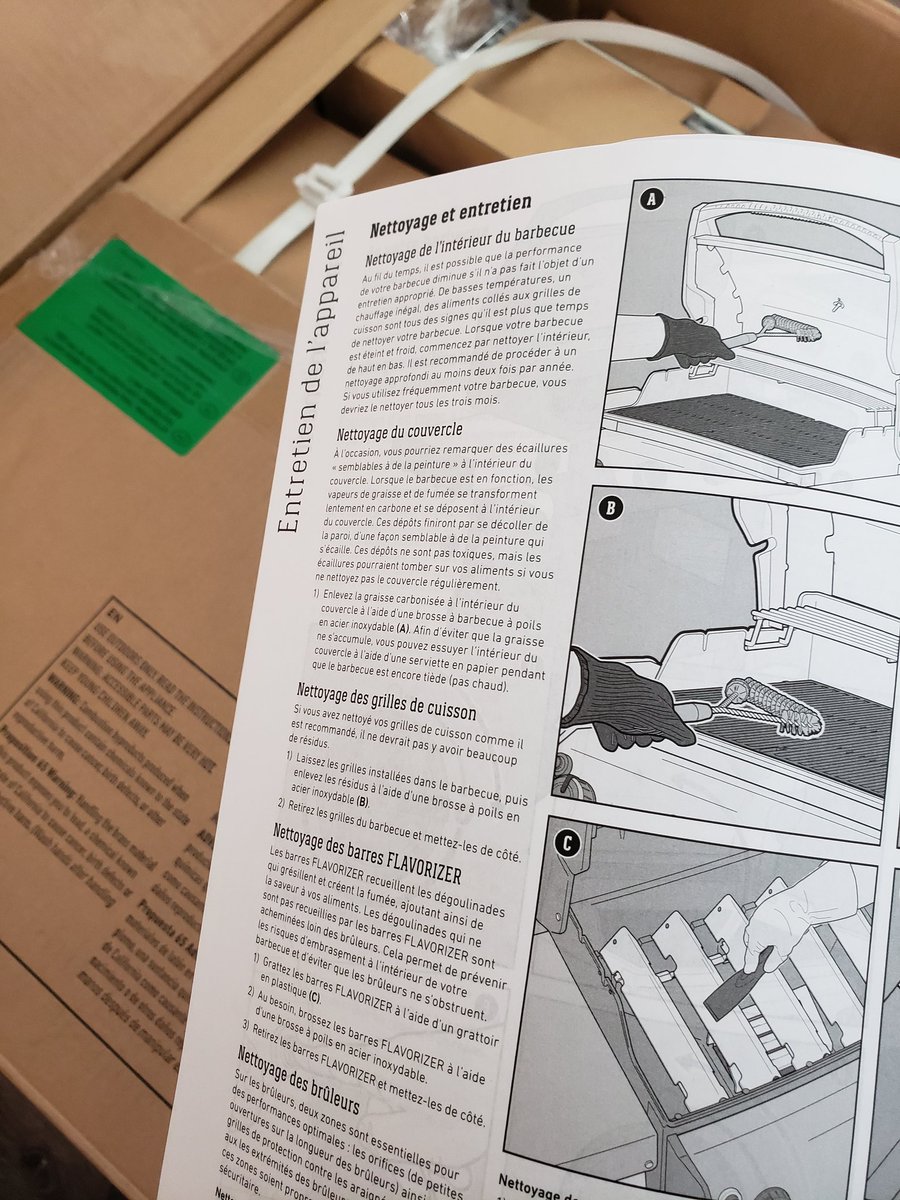 English side ruined. Must use French instructions...