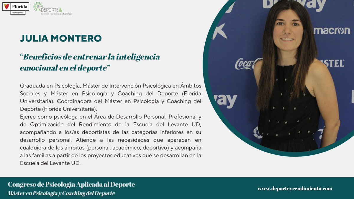 La inteligencia emocional desde el punto de vista aplicado será el tema que aborde la psicóloga <a href="/JuliaMonteroM/">Julia Montero</a> 
Los que tenemos las suerte de trabajar con ella sabemos la alta calidad de sus reflexiones y aportaciones.