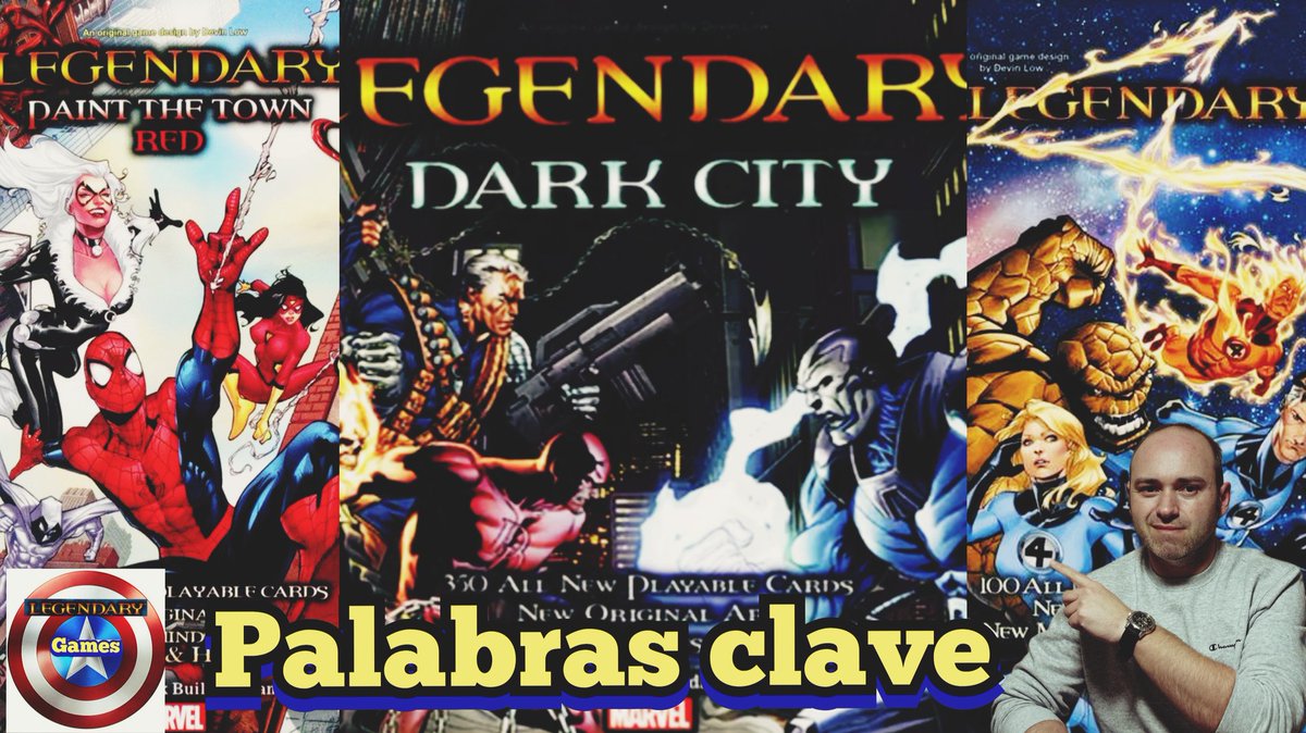 SpainLegendary's tweet photo. El sábado 18 a las 17:00 tendréis el primer video de palabras clave disponible de #legendarymarvel de @UpperDeckEnt , que incluirá las expansiones #darkcity #paintthetownred y #fantasticfour . Espero que os guste el formato del vídeo! https://t.co/JjbqhdpcgC