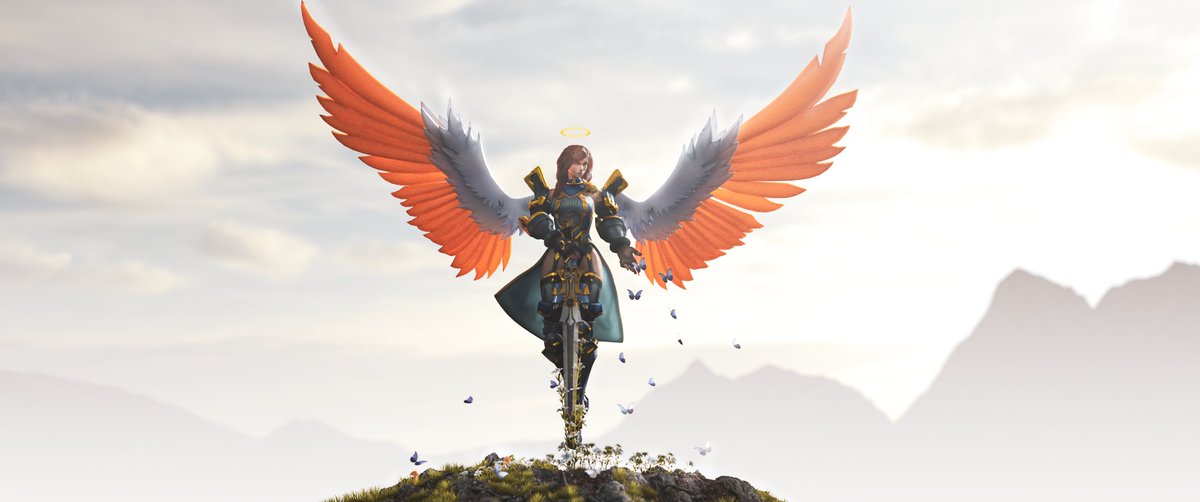 CrystalmoonMr's tweet photo. One of my favorite Furia characters. The only support that can kill everything that moves☺️
#Paladins #Furia #Angel https://t.co/nwXcbpWuiZ