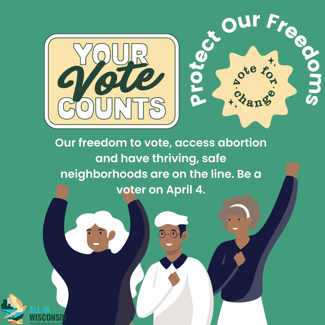 ALL of us deserve to feel safe, period. That’s why we’re coming through as voters on Apr. 4 to elect folks who #ProtectOurFreedoms. Our freedom to trust all our kids will come home safe at the end of the day. Our children's freedom to be themselves and pursue their dreams.