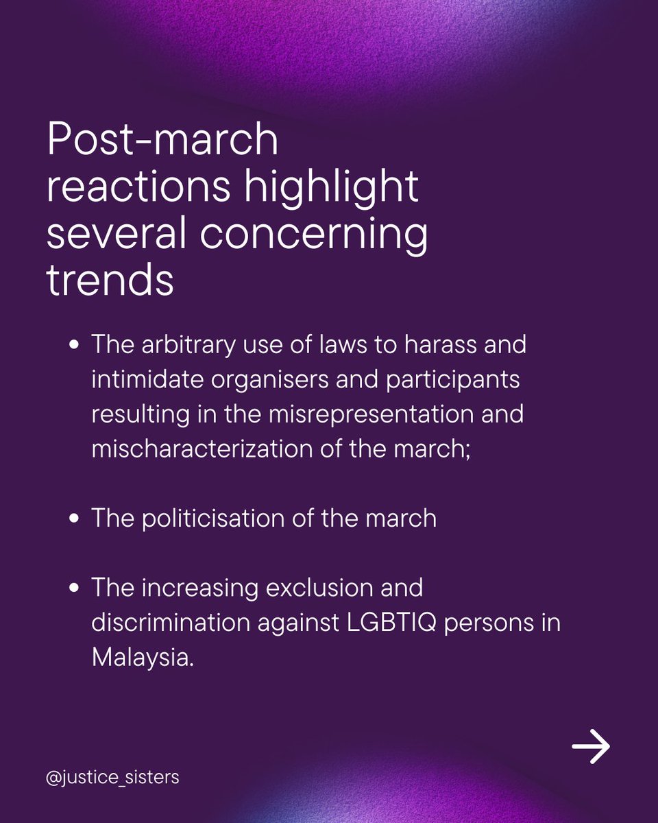 In this piece in response to the harassment against the #WomensMarchMY we highlight several concerns &amp; human rights violations. 
🔗justiceforsisters.wordpress.com/2023/03/17/med…
