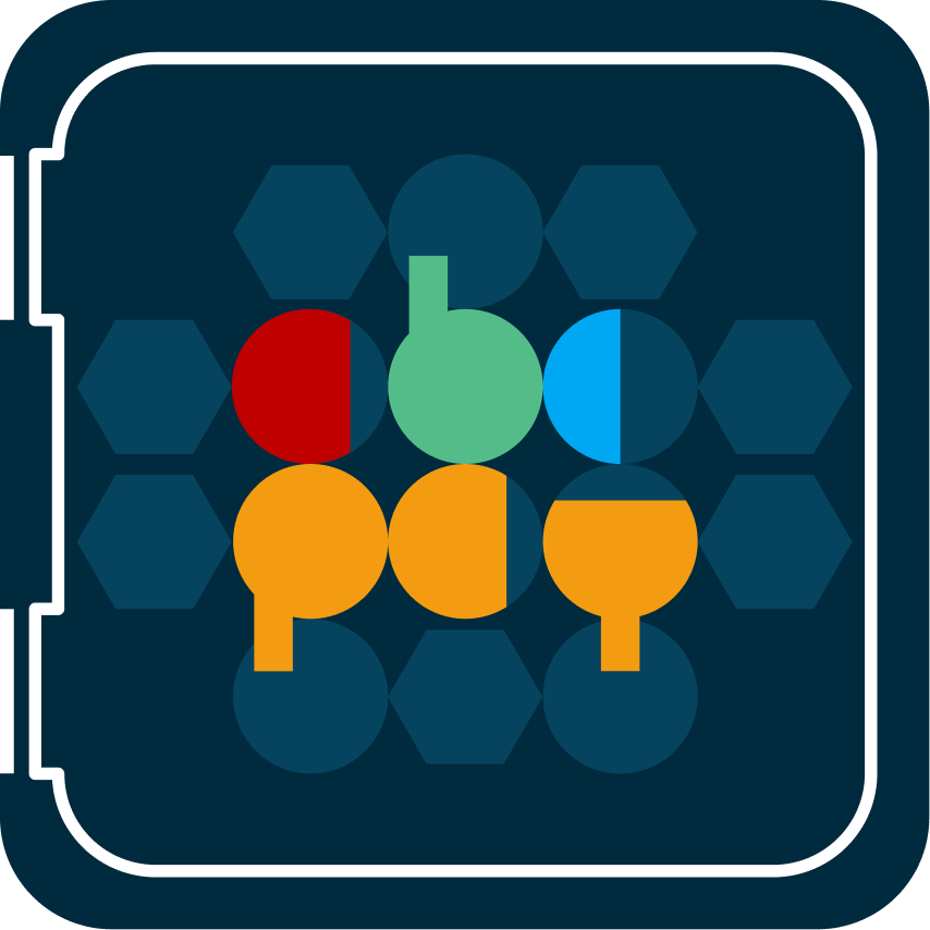 Did you know AbcPay's logo represent a safe? 
AbcPay is one of the safest wallet to store your coins using N-M multisig configurations with up to 6 signatories. No longer risk of losing your entire wealth because of key loss.
Do you know what the icons for the letters stand for?