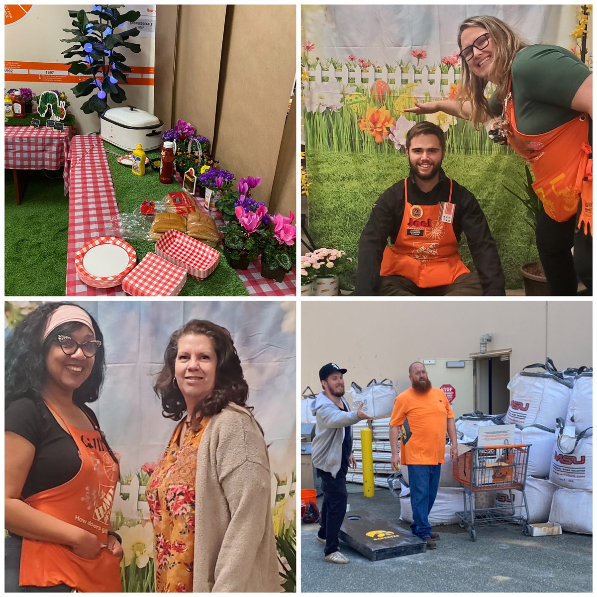 Spring Fling at #8975Proud filled with sliders & brats, and darts & cornhole! #SuccessSharing2023 @TaraMartin9_9 @WillHomeDepot @itsl331 @intuitivejoel