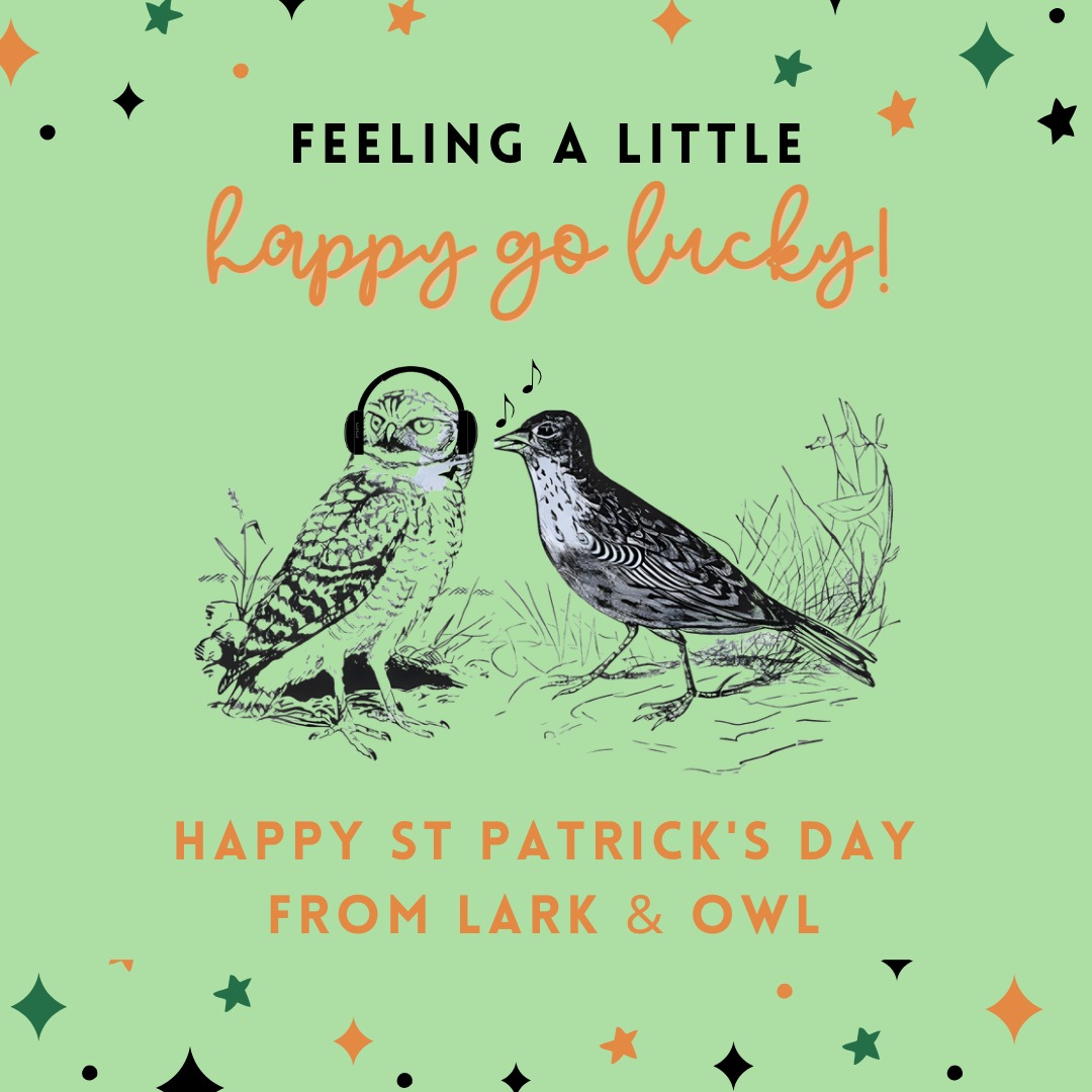 larknowl's tweet photo. Happy St. Patrick's Day from Lark and Owl Ltd! 🍀🎉

As an events company based in Ireland, we love to help our clients create memorable, cultural experiences.  Planning a corporate event, a festival or just a get together? We've got you covered!

 Sláinte! 🍻🎉 

#StPatricksDay https://t.co/zBxU2En9i5