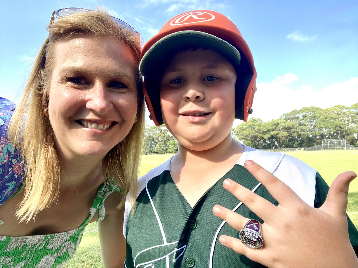 Champions! Rare Saturday off @TheTodayShow for Beau’s baseball grand final! Essential mum day! So proud! Congrats Red Sox #baseball #winner
