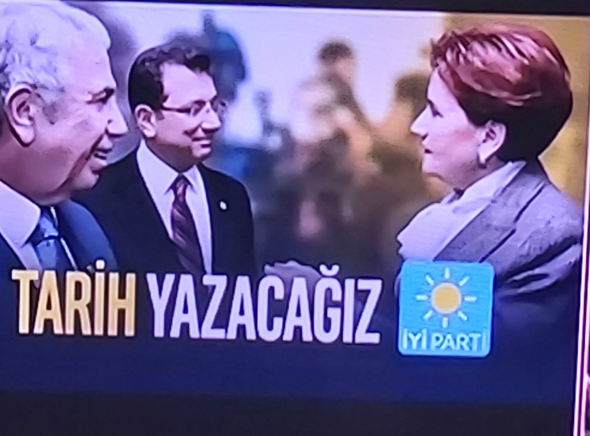 Kendisine güvenmeyip cuhumhubaşklığına adayı olmayan meral Akşener kurduğu teskilatlarda adam olacak birini bulamayınca çaresiz kaldı  imamogluna sarıldı yaoda  olmasa yedekte tuttuğu yavaş ile birlikte   Kemal Kılıçdaroğlunada                 hadi  oradan sanada 
GÜVENMİYORUM