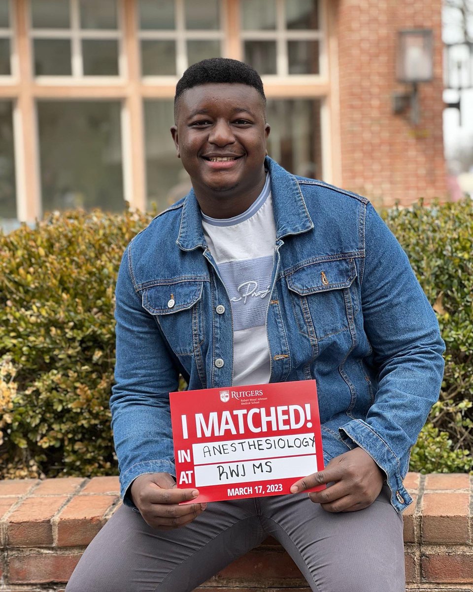 I’m thrilled to be matching at RWJ for my training in Anesthesiology!!! Let’s goo! #RWJMSMatch2023