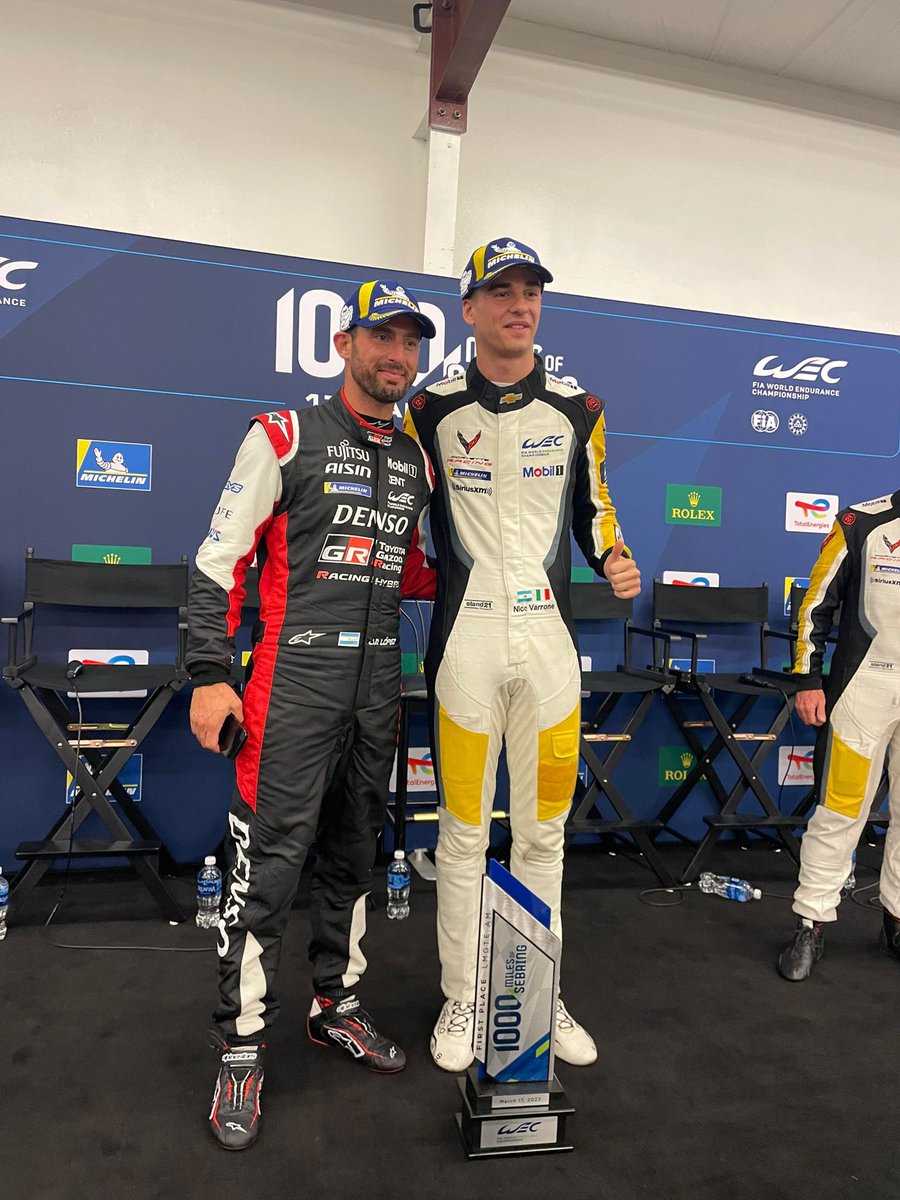 ARGENTINA ARGENTINA 🇦🇷

PECHO Y NICO LOS GANADORES EN #1000MSebring 

🏆🏆