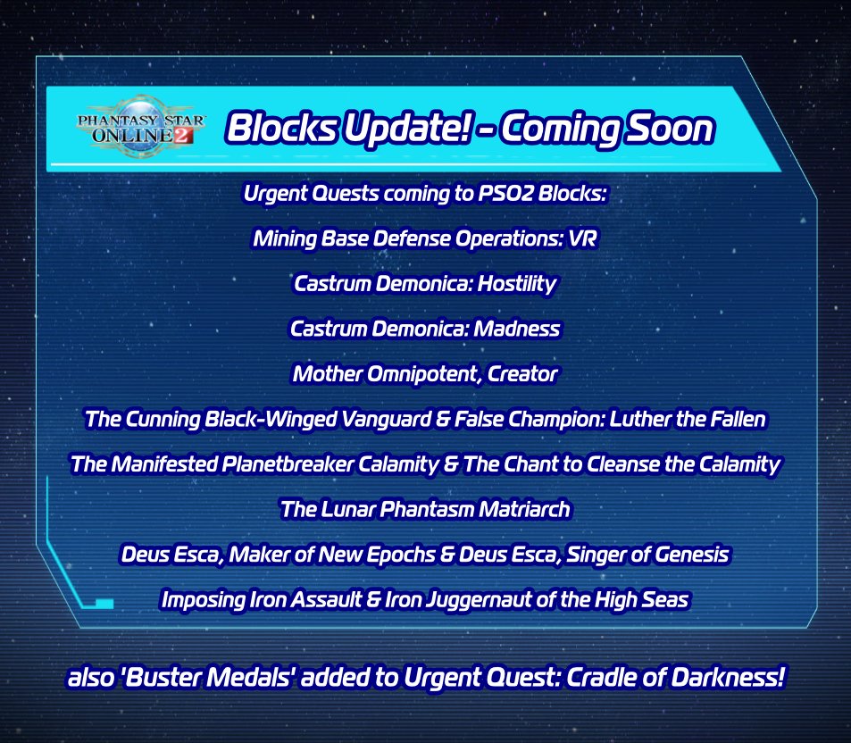 Phantasy Star Online 2 New Genesis - Global on Twitter: 