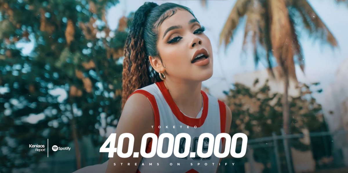 KeniaOsReport's tweet photo. “Toketeo” de @GhettoKids_, @KeniaOS y @AyeMalo ha superado los 40 MILLONES de streams en Spotify, es ahora su canción #4 en lograrlo. https://t.co/SkrcKffVYC