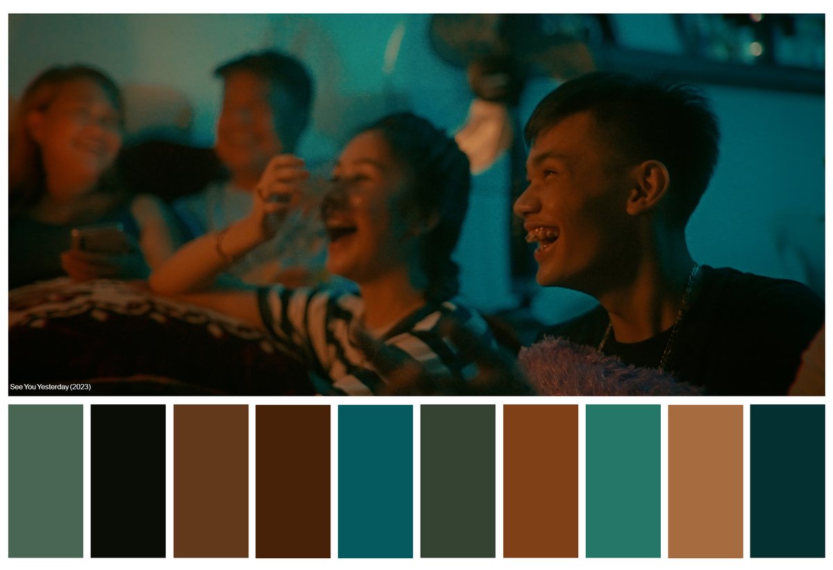 _InfinityEnt_'s tweet photo. Color Palettes from See You Yesterday (2023)

Dir: Ethan Dela Cruz
DoP: Jericho De La Paz
PD: Michaella De Leon
Colorist: Ethan Dela Cruz https://t.co/pzN155jo11