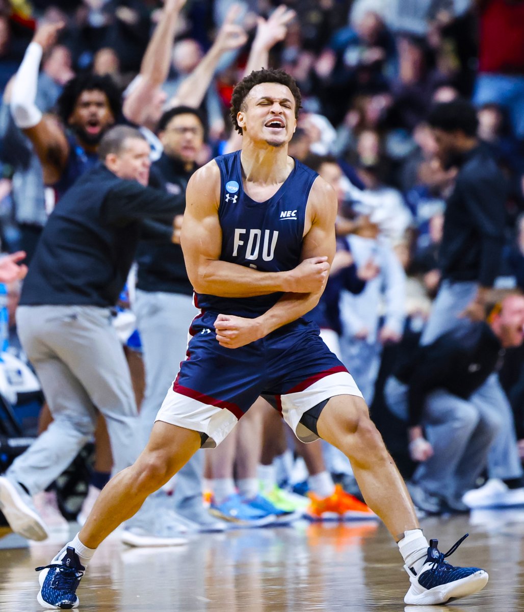 Fairleigh Dickinson literally wasn't supposed to be in the NCAA Tournament.

Merrimack won the NEC — but since they're still transitioning to D-I, FDU took their place.

They just upset 1-seed Purdue.