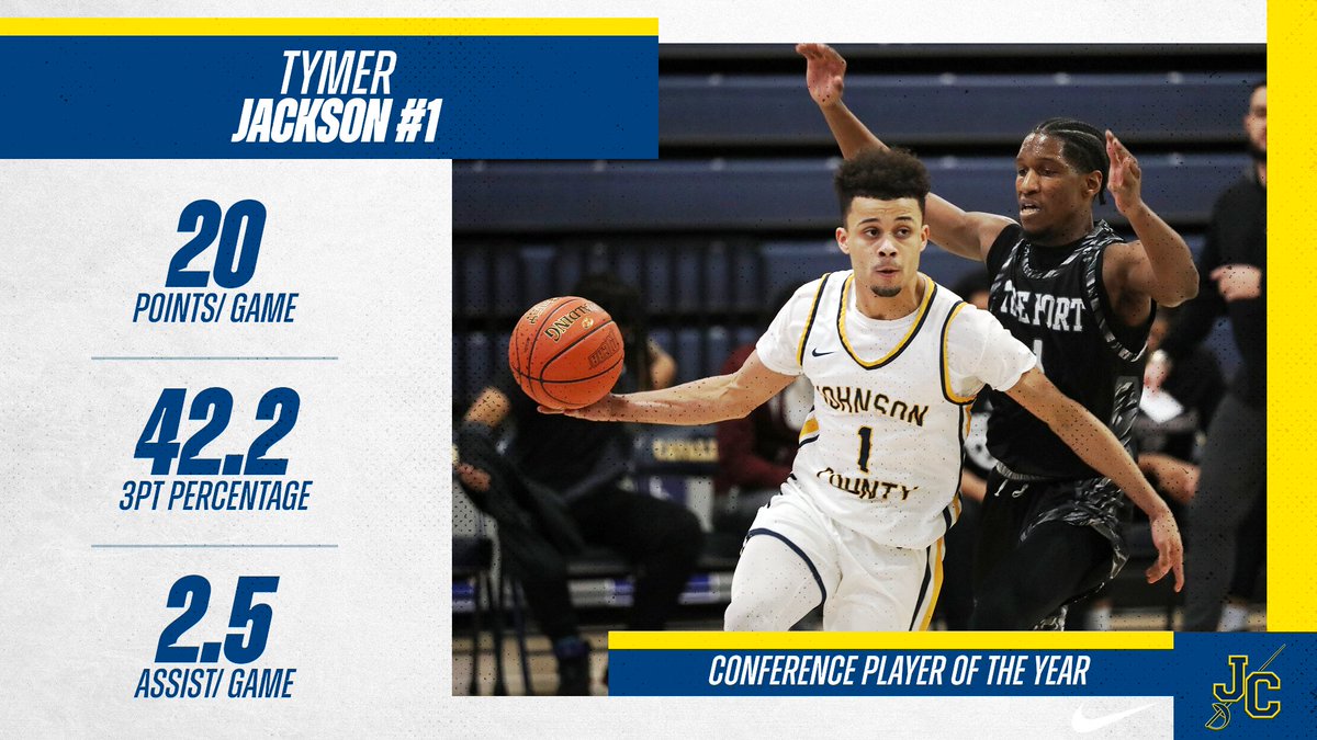 Congrats to Tymer Jackson @Tymerlj for winning KJCCC Player of the Year! #GoCavs #CavsBasketball #SwordsUp