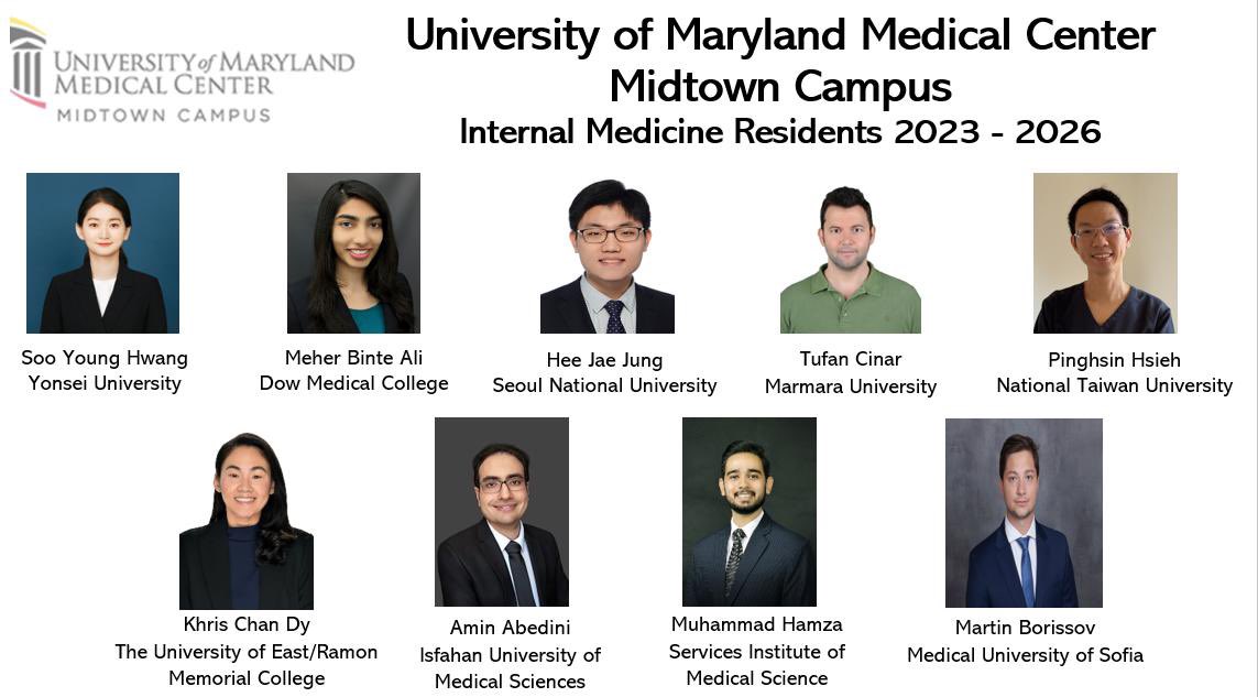 Welcome to our incoming TY and Categorical residents #Match2023 @AcpMaryland