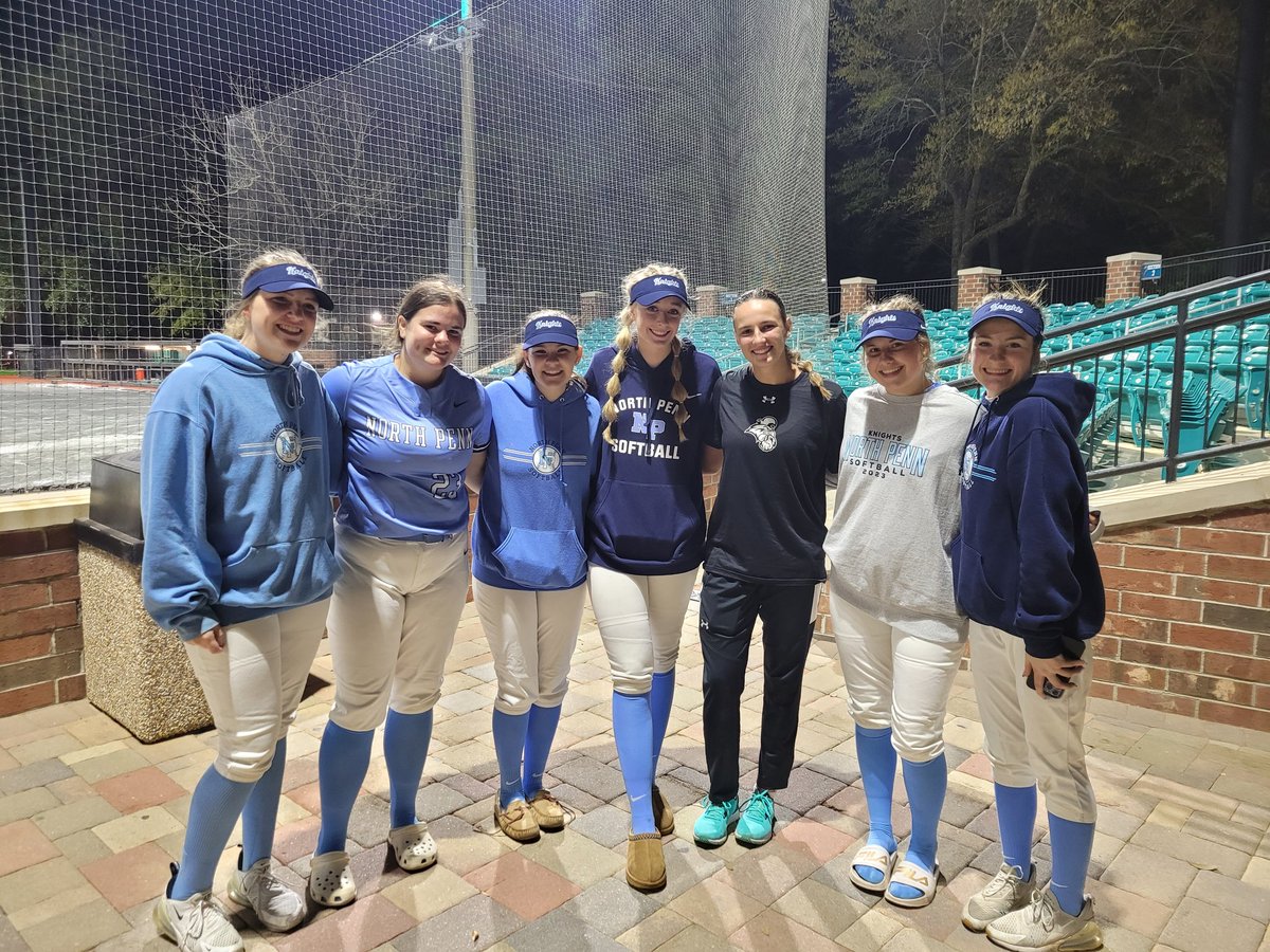 northpennsb22's tweet photo. NPsoftball #Team23 
visiting Mady Volpe at Coastal Carolina.  Mady pitched great against JMU
as they won 3 to 2 https://t.co/K9D6Mv8Fjz