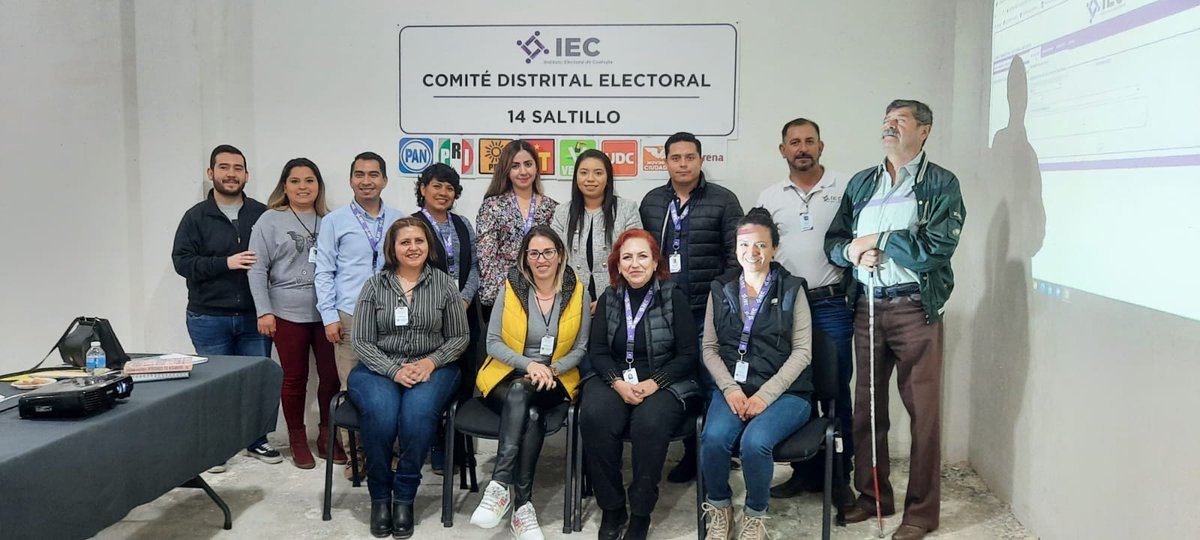 CD14_Coah's tweet photo. El Comité @CD14_Coah junto con el #ComitéMunicipalArteaga estuvimos presentes en la Capacitación “PARTICIPACIÓN CIUDADANA, ARCHIVO Y GESTIÓN DOCUMENTAL” impartido por el personal del @IEC_Coahuila con motivo del #PLE23 @Jorge_dlp @rodrigo_0378 @jccr11 @MariSaucedo19 https://t.co/q79imlWYJ8