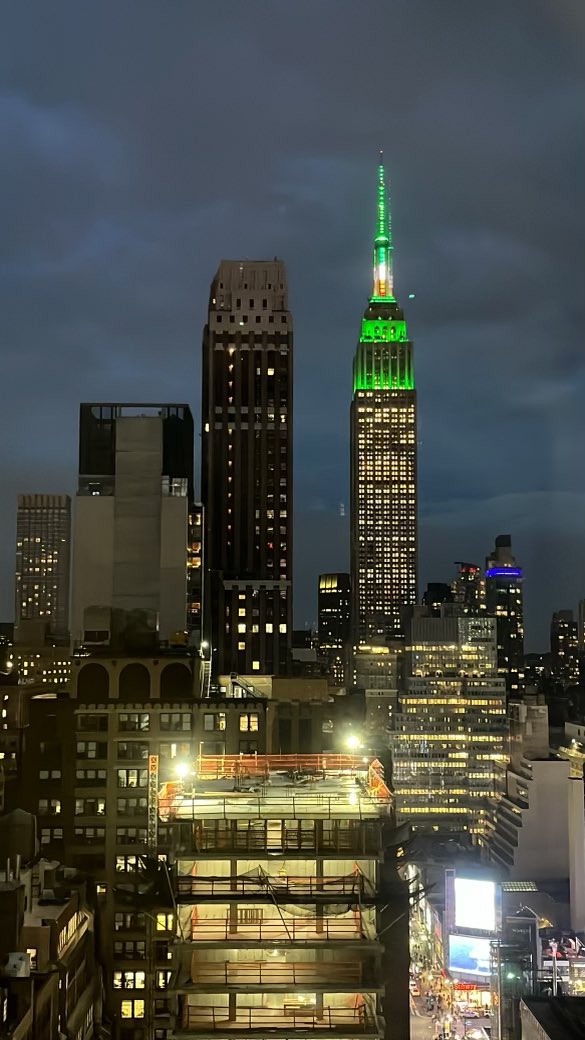 View from wife and daughter’s hotel room this evening. Just face timed them whilst they’re in an Irish Bar, not at all jealous!
