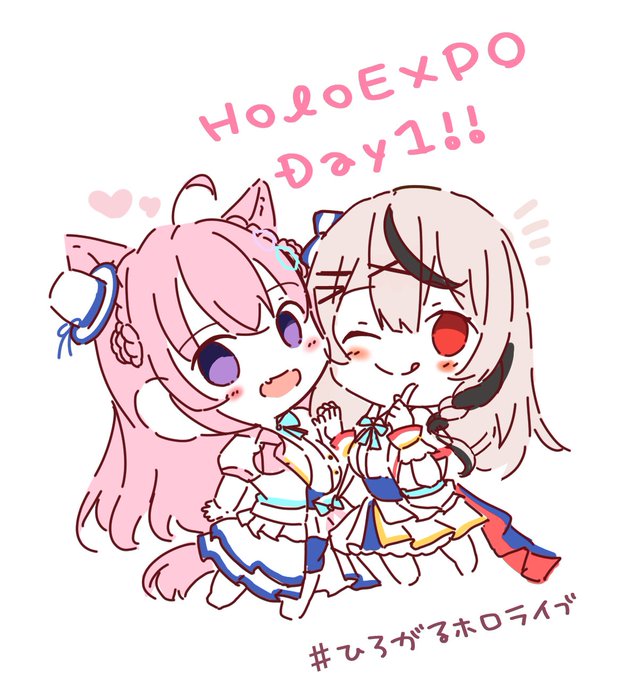 本日はついにhololive EXPOと4th fesのDay1だぁぁ〜✨✨
自分は明日参加なので現地の人は楽しんできてください!!!!!!
 #ひろがるホロライブ 