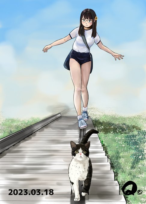 3/18㊏
早く帰ってちゅ～るを食べたいあ～ちゃん🙀
のんびり帰りたいモカちゃん🌻
今日も平和です…😱 