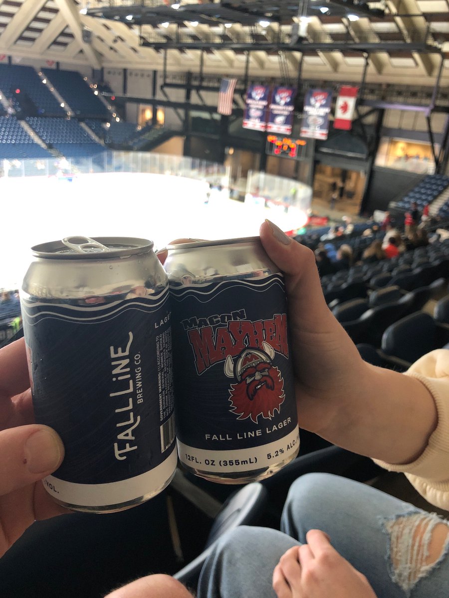 AcadiaKinger75's tweet photo. @FallLineBrewing @MaconMayhem @SPHL We are here from Black Diamond Alberta Canada for our first SPHL Game supporting those that support us :) Let’s Go Mayhem https://t.co/a3aFEAA8tQ