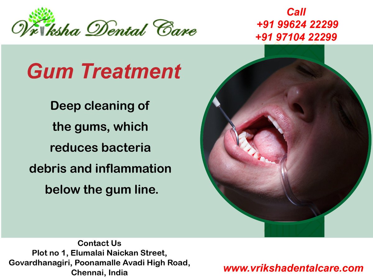 Vriksha Dental Care

Gum Treatment

Contact Us
Mobile:+91 99624 22299, 9710422299
Website : vrikshadentalcare.com
#gumtreatment #Kidsdental #Vrikshadental #appereance #Dentist #Smiles #Teeth #dentistry #whitening #toothgems #cavities #Chennaidental #Chennaidentist #Avadi