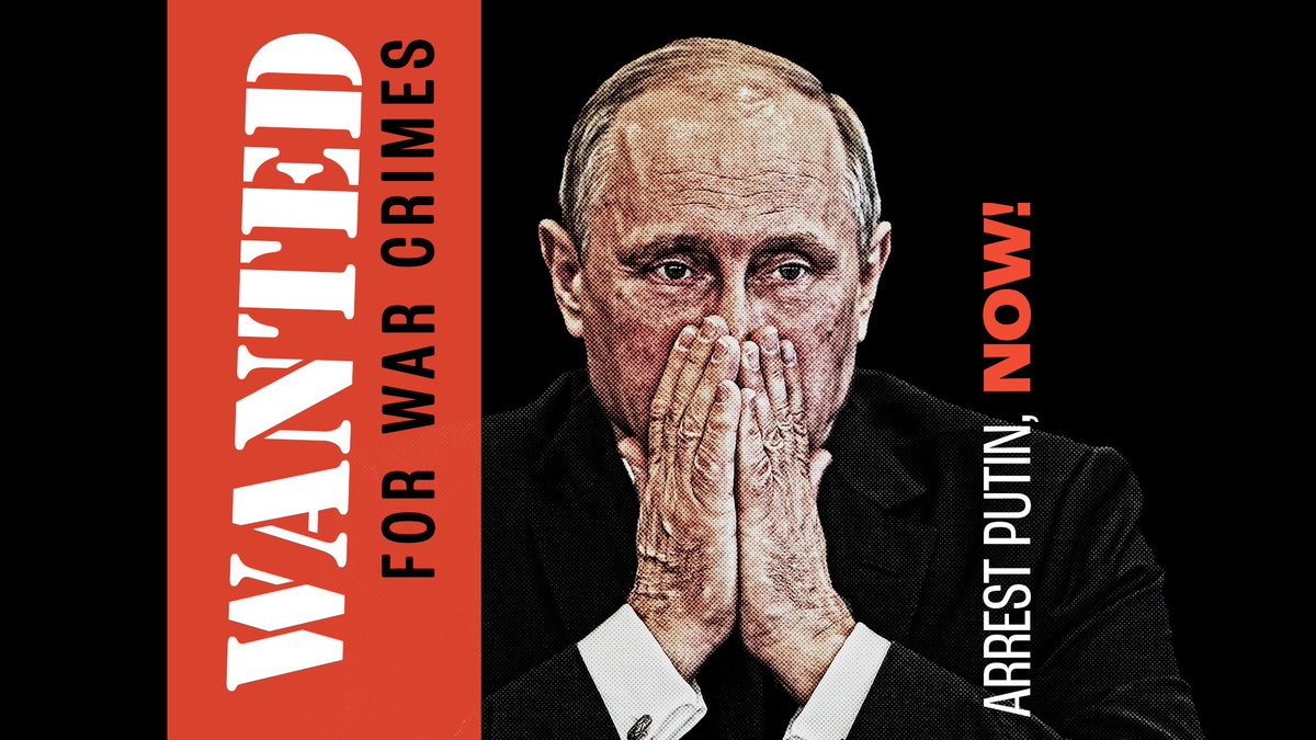 𝗕𝗥𝗘𝗔𝗞𝗜𝗡𝗚: The International Criminal Court just issued a warrant to #ArrestPutin. Putin abducted over 6,000 children from Ukraine! If he steps foot in our countries, world leaders need to pledge to arrest him! 👉 secure.avaaz.org/Prosecute_Puti… #PutPutinOnTrial