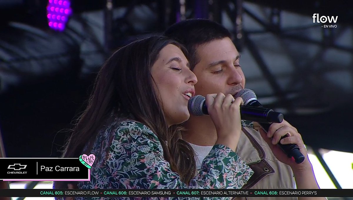 📷| Paz y Santi Celli hoy en el Lollapalooza!