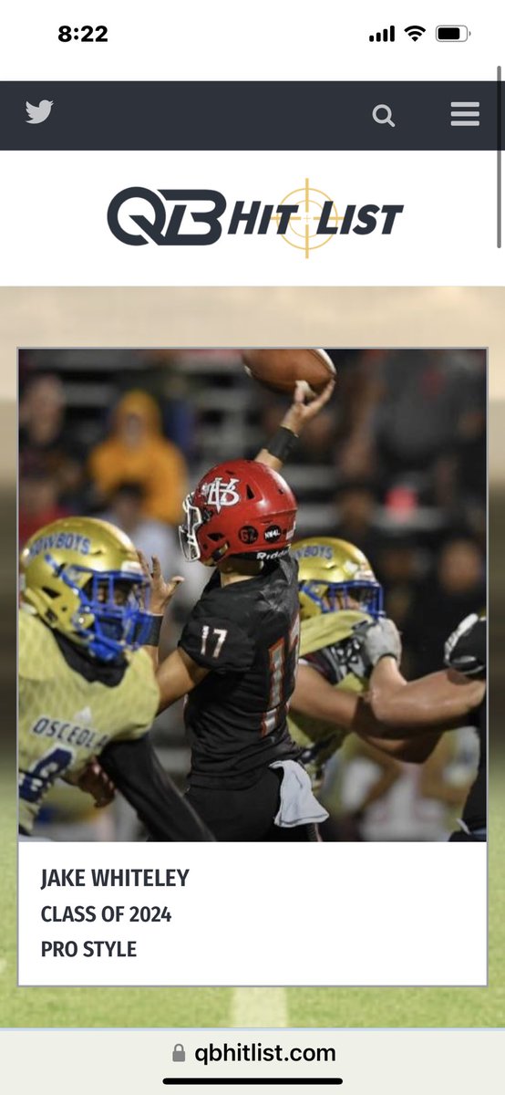 QBHitList's tweet photo. Just released! @QBHitList Premium 2024 QB @JakeWhiteley_ John Carroll Hs(FL) 

Evaluation, Scouting Report and Rank‼️

👀 Check it out!

⏩⏩⏩Profile: https://t.co/tOf6EUtkEO https://t.co/kTQYjNTgak