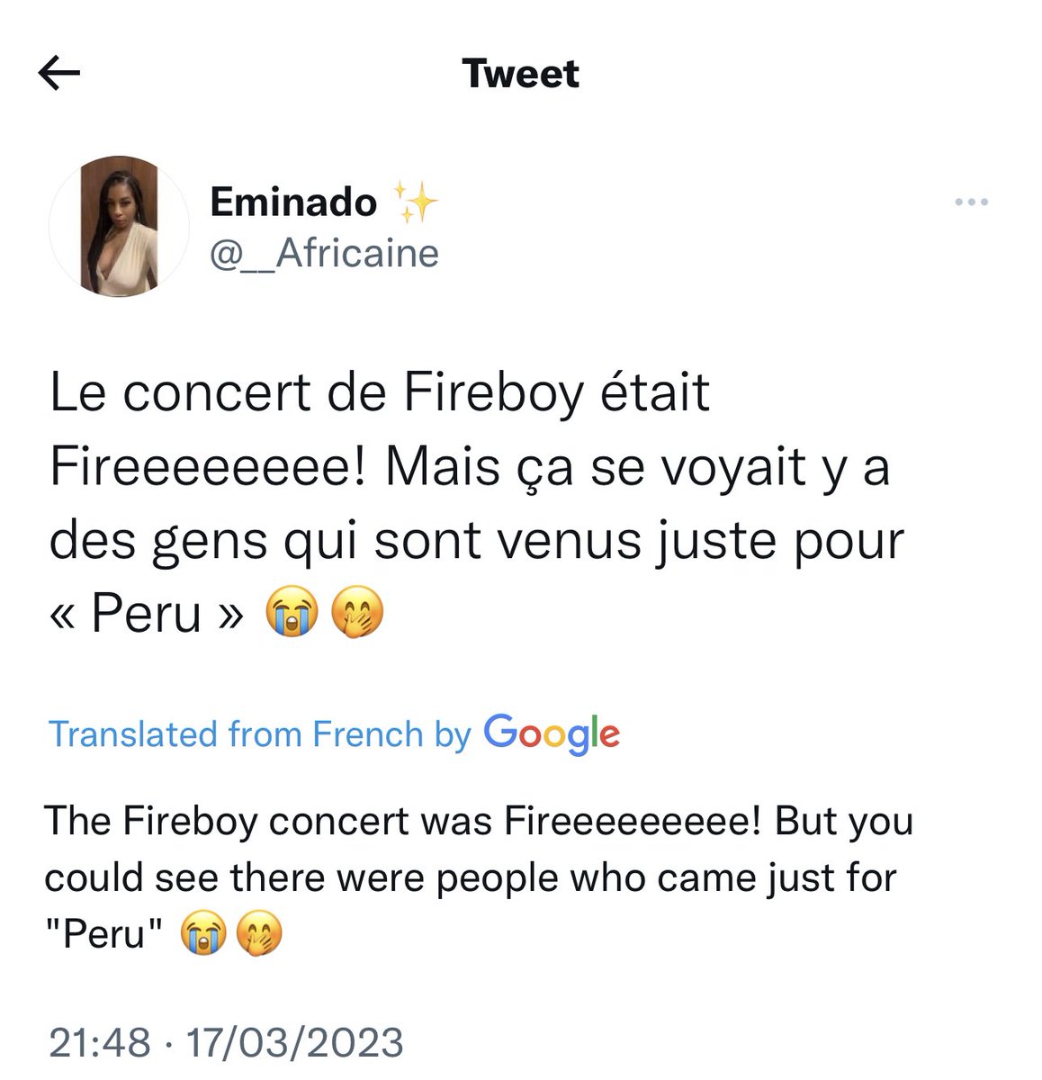 Cokobar's tweet photo. 👏🏼👏🏼👏🏼👏🏼 #fireboytour https://t.co/763WYKyf5h