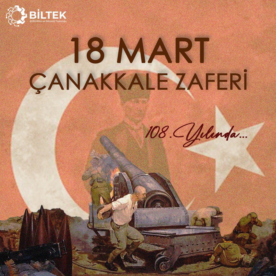 "Onlar mukaddes vatan toprakları için canlarını seve seve vermişler, Çanakkale Savaşları'nın kaderini değiştirmişlerdir." -Mustafa Kemal Atatürk

İstiklal Mücadelemizin kıvılcımını yakan 18 Mart Çanakkale Zaferi'nin 108. yılında tüm şehitlerimizi sevgi ve saygıyla anıyoruz.