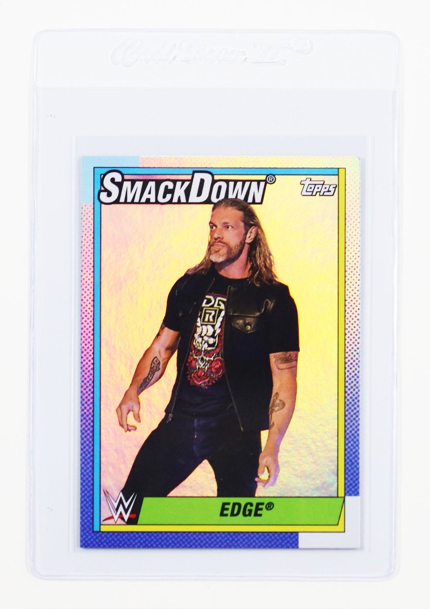 FrankAZHPCollec's tweet photo. 2021 @Topps Heritage #WWE Rainbow Foil Edge @EdgeRatedR
#wrestlingcards #toppschrome #edgewwe #cardcollection #cardcollector #2021toppsheritage https://t.co/QMQPenRBoa