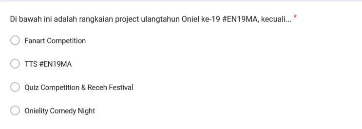 onielity_ofc's tweet photo. 7. Onielity Comedy Night bukanlah rangakaian project ulangtahun Oniel ke-19 Oniel yg bertajuk #EN19MA, karna project itu baru dilaksanakan pada perayaan ulangtahun ke-20 ibu pembina #InstagramOnielity2k https://t.co/pwGmG5xS26