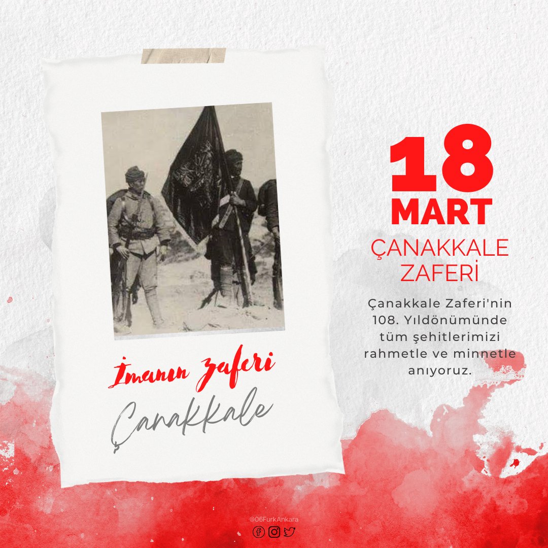 İmanın Zaferi Çanakkale

"Ey şehîd oğlu şehîd, isteme benden makber, 
Sana âgûşunu açmış duruyor Peygamber.."
-Mehmet Akif Ersoy

Çanakkale Zaferinin 108. yılında tüm şehitlerimizi rahmet ve minnetle anıyoruz.

#18MartÇanakkaleZaferi