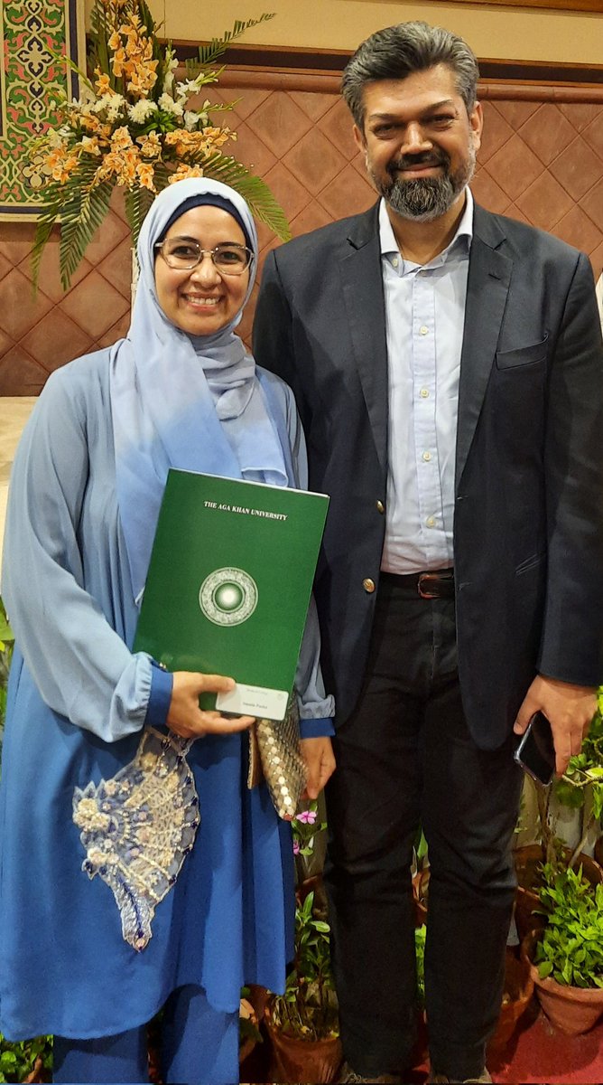 So proud of my wife, Aneela Pasha, for getting the "Great Distinction" Award for her Masters in Epidemiology and Biostatistics at Aga Khan University.  <a href="/AKUGlobal/">Aga Khan University</a>, <a href="/AneelaPasha/">Aneela Pasha</a>