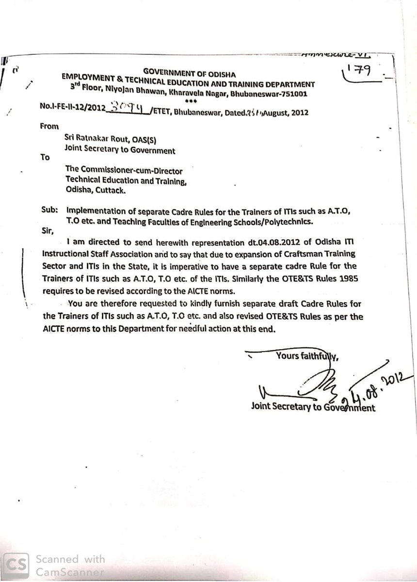 radhakrushna60's tweet photo. @CMO_Odisha @SecyChief @ushapadhee1996 @SDTE_Odisha 
Restructuring of Our cadre OTE&amp;TS-1985 is on active consideration more than 10 yrs but no progress has been made so far. In between these years all cadre has been restructured except one. #restructureOTEandTS1985cadre https://t.co/j6o1TLHCGj