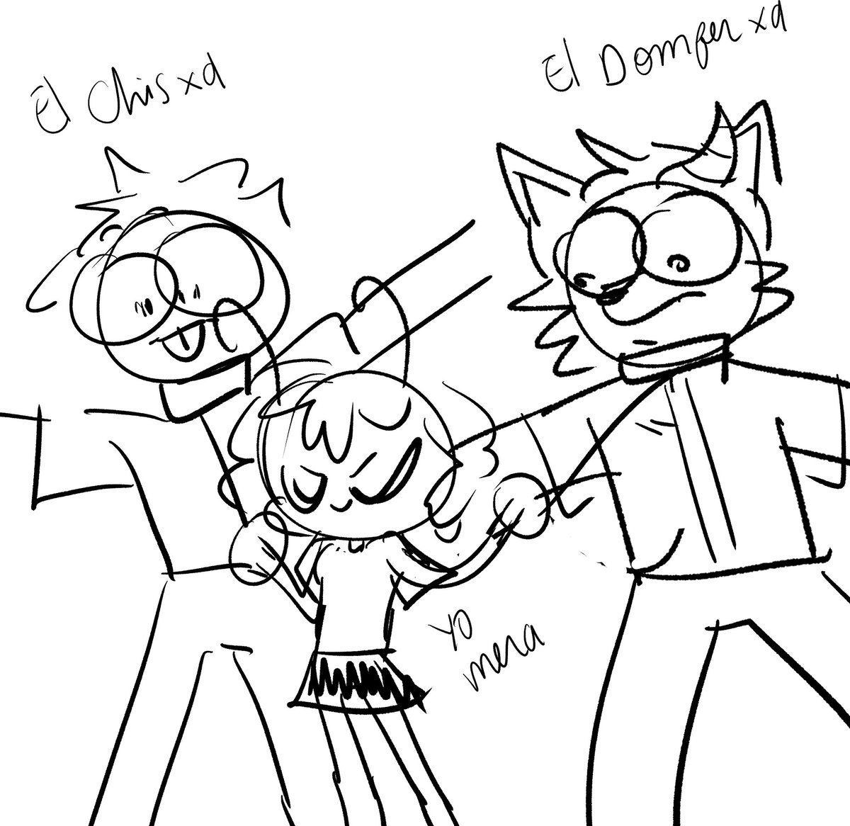 CristoferExim's tweet photo. Gracias @StarsLazzy por hacer este dibujo que hicimos llamada en la madrugada junto con @DomDomferdie 
#dibujos https://t.co/NZkXVzLIqC