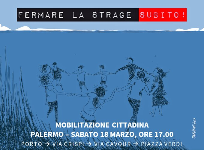 alswolf's tweet photo. 📌 corteo #fermarelastrage, oggi a #Palermo, per

👉🏿 ribadire la priorità dei diritti delle persone
👉🏿denunciare (violazioni, ipocrisie, politiche inumane)
👉🏿proporre (richieste nel nostro manifesto)
👉🏿informare le persone di questa città

Insieme✊🏿💛 https://t.co/0hUnokUs78