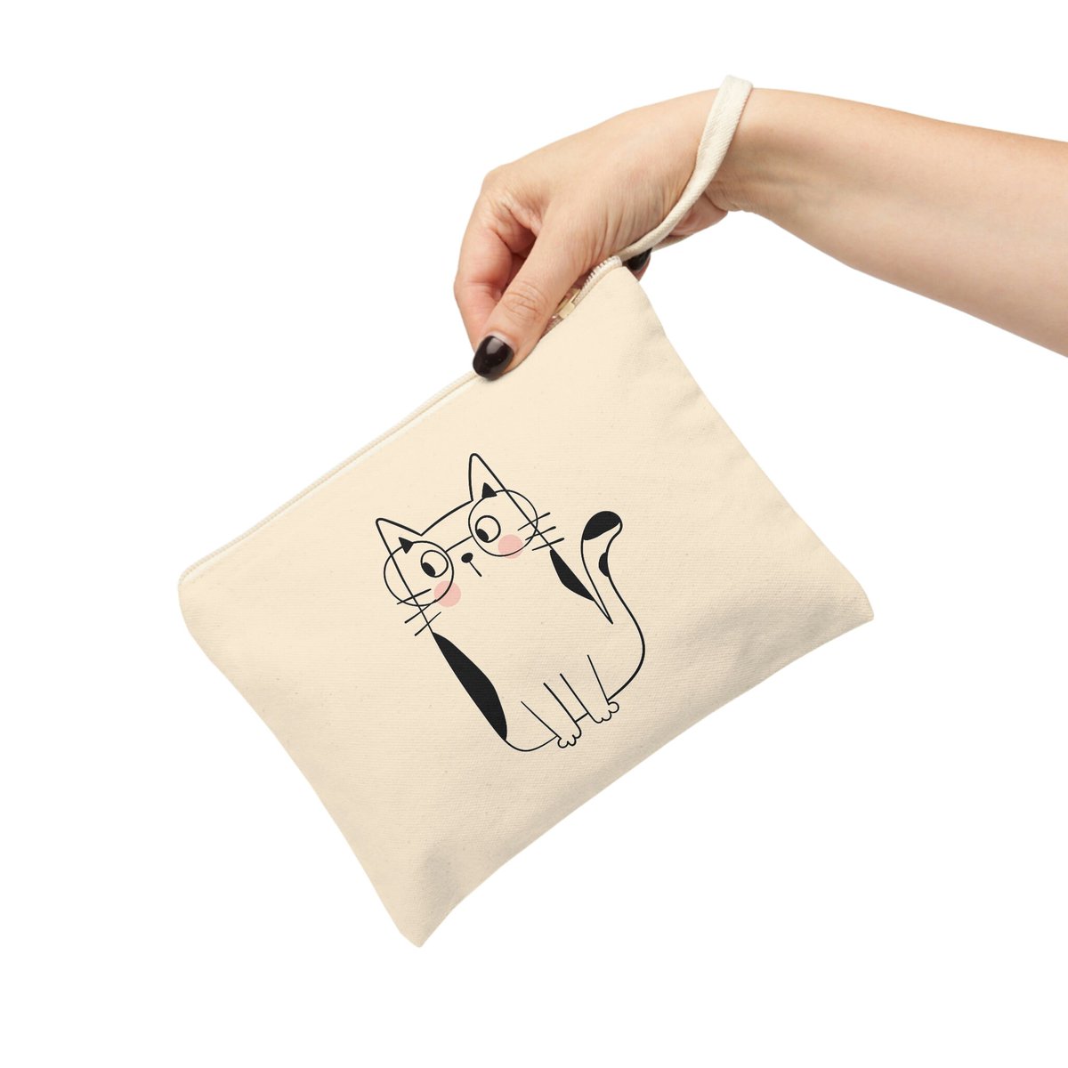 🐱 Keep your essentials close with this adorable cat zipper pouch! Perfect for cat lovers and anyone who needs a cute and practical accessory. #catlovers #zipperpouch #cuteaccessories #dailyessentials #giftidea etsy.me/42oCu40