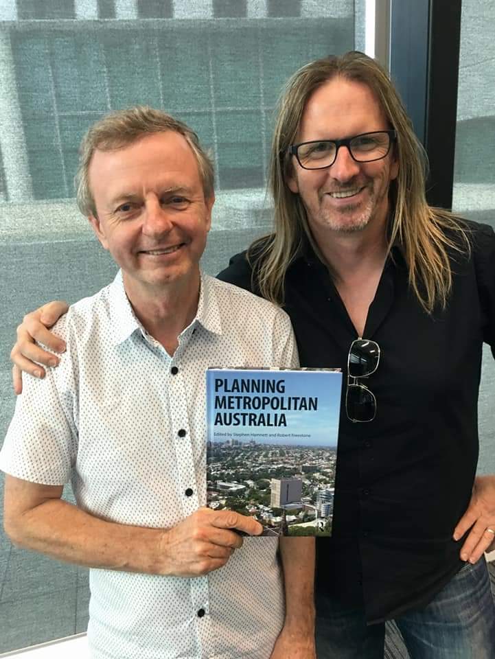 Planographer's tweet photo. That time @dplh_wa back in 2018 when Neil Foley and I presented at the staff Friday Seminar series on our chapter on #Perth in Planning Metropolitan Australia. Neil is arguably one of the sharpest planning pracademics and historian of the WA planning system that I know. https://t.co/mPtsGXOc9t