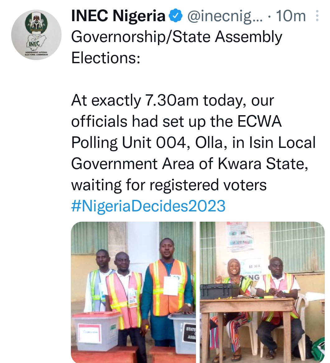 TAuthor001's tweet photo. Go out and VOTE Right NIGERIANS #GovernorshipElection #HOAElection 🇳🇬
GET IT RIGHT TODAY , The world is watching @inecnigeria INEC Nigeria🙏
#GetItRightToday🇳🇬
#GreaterAfricaFirst 💪
#LagosDecides2023
#DeltaDecides2023
#RiversDecides
#JosDecides
#AbiaDecides
#EnuguDecides https://t.co/MVT6Br4SXc