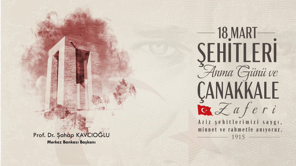 18 Mart Şehitleri Anma Günü ve Çanakkale Zaferi’nin 108. yıl dönümünde başta Gazi Mustafa Kemal Atatürk olmak üzere Vatan uğruna canlarını ortaya koyan bütün kahramanlarımızı saygı, minnet ve rahmetle yâd ediyorum.