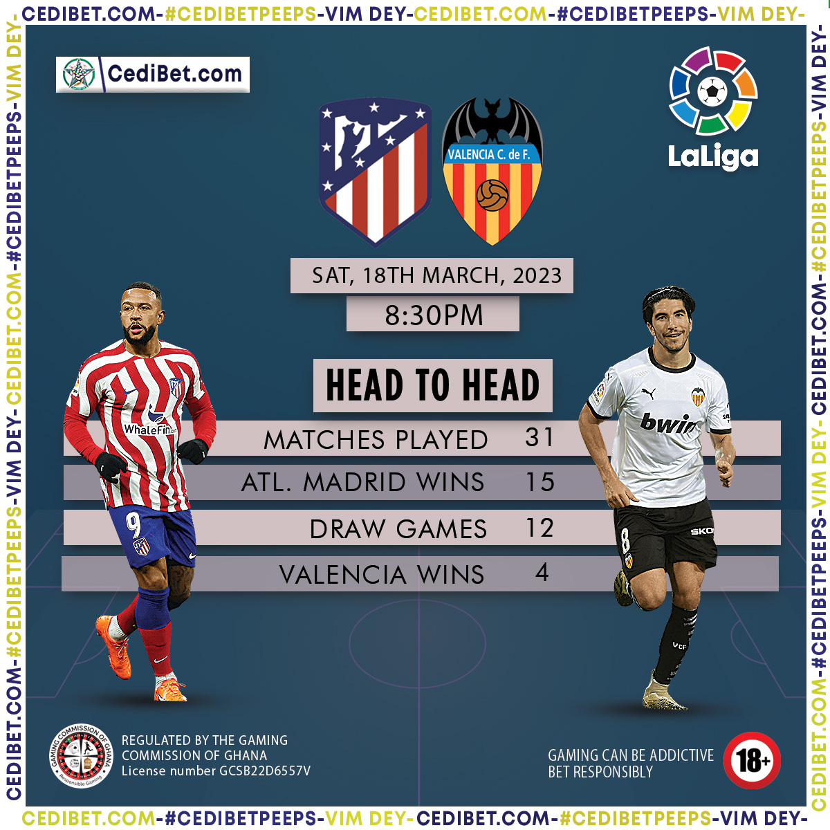 1CediBet's tweet photo. Straight win for Atletico Madrid and over 2.5.
See More👉https://t.co/o3vK0IhApx https://t.co/6f8eLkG2KZ