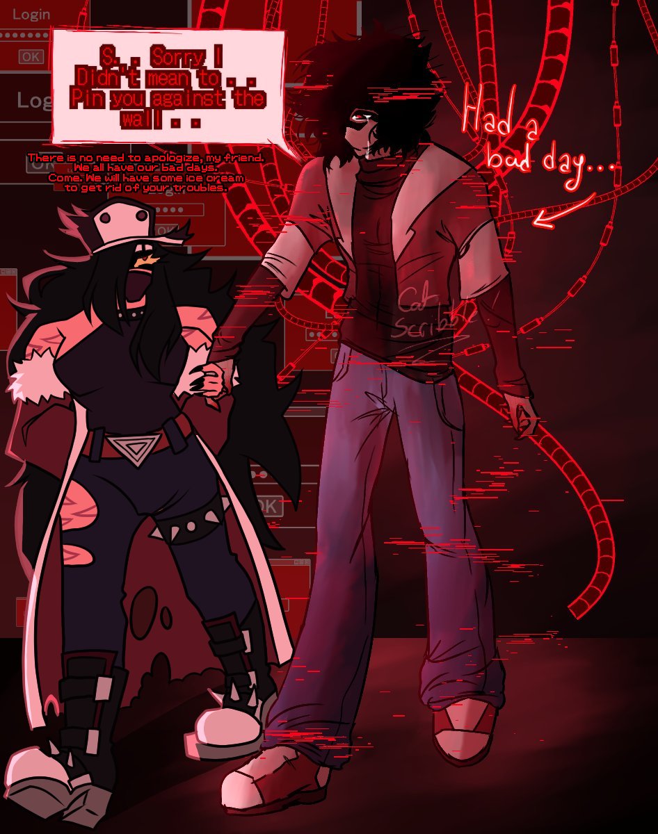 HexDoodlez's tweet photo. hella late to this YCH @CatScribblezz did lmao
I feel like Dexton and Damien would be good friends
#DEXTONSWEEP
#DAMIENSWEEP https://t.co/Pd5U5rRoyr